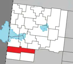 Location within Abitibi-Ouest RCM