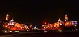 Rashtrapati Bhavan night view