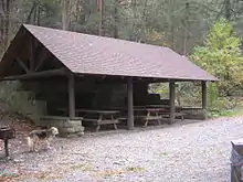 Ravensburg State Park, CCC picnic shelter