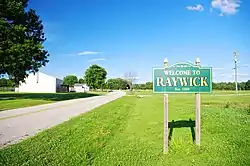 Welcome sign along KY 84