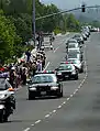 Funeral motorcade for Ronald Reagan in Simi Valley, California, 2004