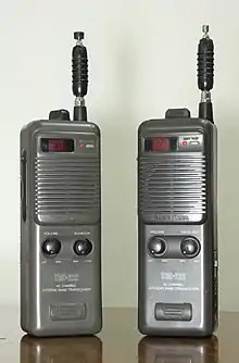 (From left to right) Realistic and RadioShack model TRC-222