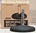 Desk miccrophone stand with box