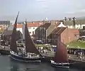 The Reaper on a visit to Dunbar Harbour.