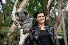 Rebecca Johnson at Featherdale Wildlife Park