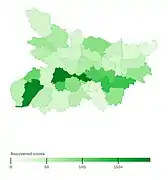 Recovered Cases as of 9 June 2020