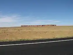 The eponymous red mesa in Red Mesa,July 2007