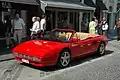 The Ferrari Mondial t, a production 4 seat mid-engined longitudinally-mounted, convertible.