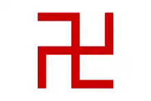 Korean Buddhist swastika flag