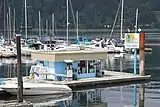 Reed Point Marina's fuel dock.