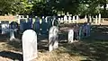 Grave markers in Thornton cemetery