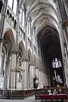 Three-part elevation of nave of Reims Cathedral