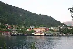 View of Lavik village