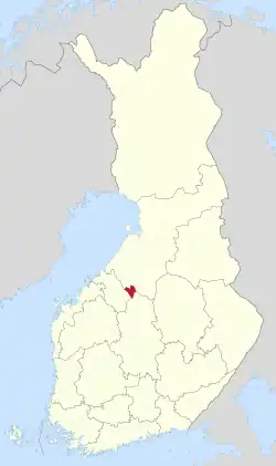 Location of Reisjärvi in Finland