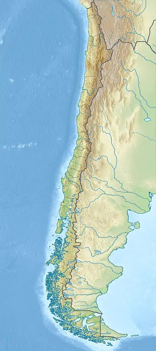 Santiago is located in Chile