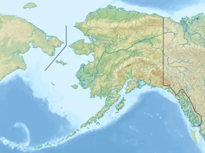 Location of Lake Lucille in Alaska, US