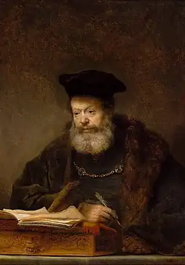 The Scholar at the Lectern, Rembrandt, 1641