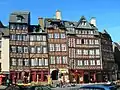 Old houses in Rennes (Brittany, France)