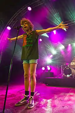 Reptile Youth performing at Roskilde Festival, June 2011.