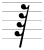 A sixty-fourth/hemidemisemiquaver rest