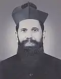 Bearded priest with a hat