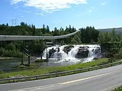 The waterfall Revelfossen