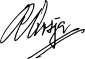 Signature of Rexhep Qosja