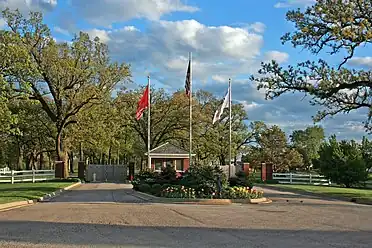 Entrance to golf course