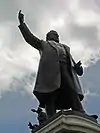 The statue of Richard Seddon outside Parliament House in Wellington.