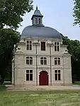 The central pavilion of the stables (the wing of which was demolished ca.1900).