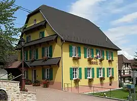 The town hall in Riespach