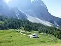 Rifugio Città di Fiume with Monte Pelmo