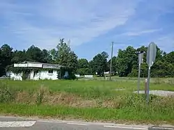 Intersection of Packs Landing Rd. and Camp Mac Boykin Rd. in Rimini