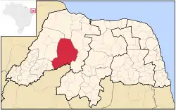 Location of Médio Oeste