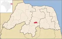 Location of Lagoa Nova