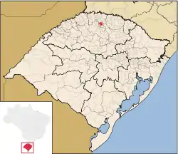 Location of Constantina in Rio Grande do Sul