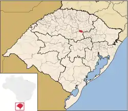 Location of Ibirapuitã in Rio Grande do Sul