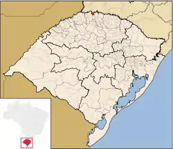 Location in Rio Grande do Sul State