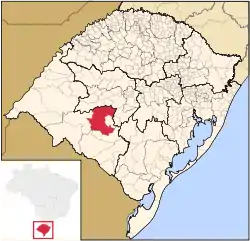 Location within Rio Grande do Sul