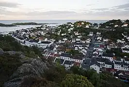 Looking towards the sea