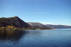 View of the village of Brekke