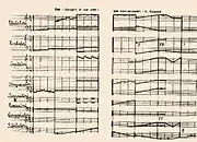 1913 score of en-harmonic notation, for Intonarumori