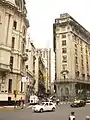 Rivadavia Avenue between Diagonal Norte Avenue.