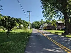 River Road (County Route 1) eastbound in Sleepy Creek