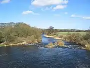 River Wharfe east from Harewood Bridge53°54′49.31″N 1°31′18.97″W﻿ / ﻿53.9136972°N 1.5219361°W﻿ / 53.9136972; -1.5219361