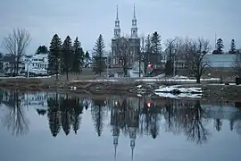 Saint-Stanislas, Batiscan River, Parish church, presbytery, municipality