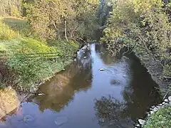 Charest River, tributary of Sainte-Anne River, from bridge TR-2/TR-1, Route Fraser