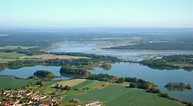 Fish pond at Rožmberk, look from above