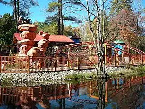 Frankie's Mine Train, a kiddie coaster at The Great Escape