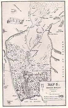 Al-Salihiyya (Salhyeh) marked on John MacGregor's map. January 1869